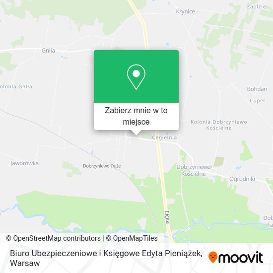 Mapa Biuro Ubezpieczeniowe i Księgowe Edyta Pieniążek