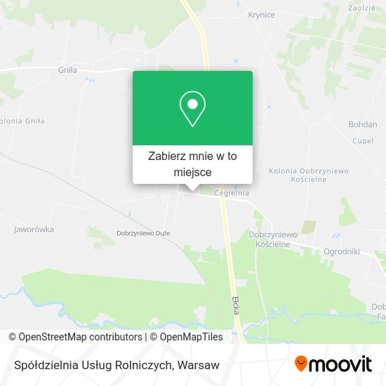 Mapa Spółdzielnia Usług Rolniczych