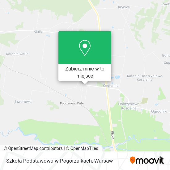 Mapa Szkoła Podstawowa w Pogorzalkach