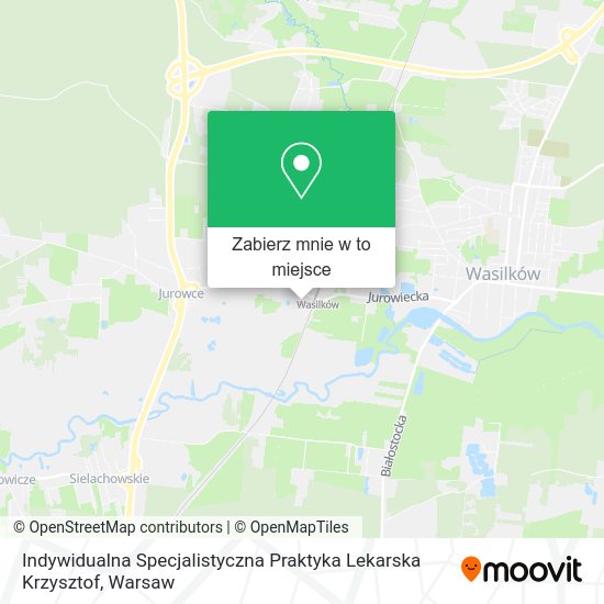 Mapa Indywidualna Specjalistyczna Praktyka Lekarska Krzysztof