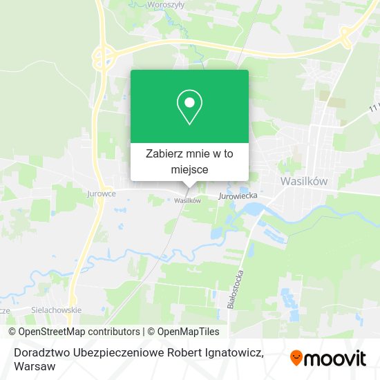 Mapa Doradztwo Ubezpieczeniowe Robert Ignatowicz