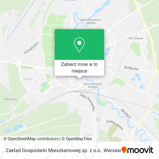 Mapa Zakład Gospodarki Mieszkaniowej sp. z o.o.