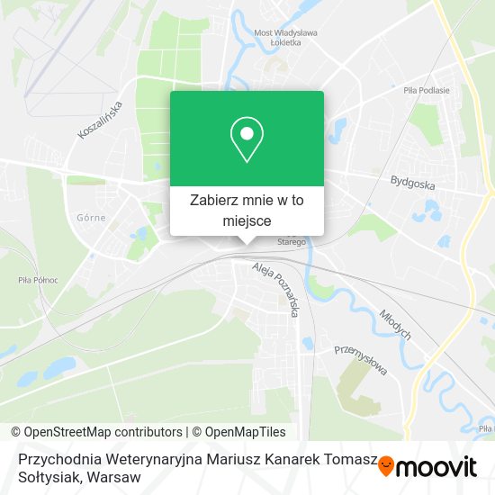 Mapa Przychodnia Weterynaryjna Mariusz Kanarek Tomasz Sołtysiak