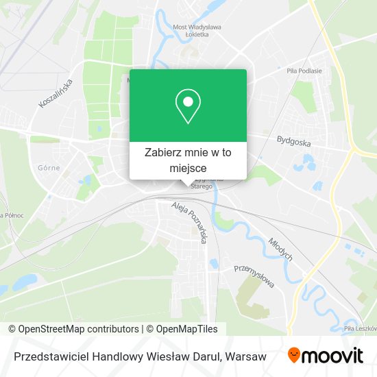 Mapa Przedstawiciel Handlowy Wiesław Darul