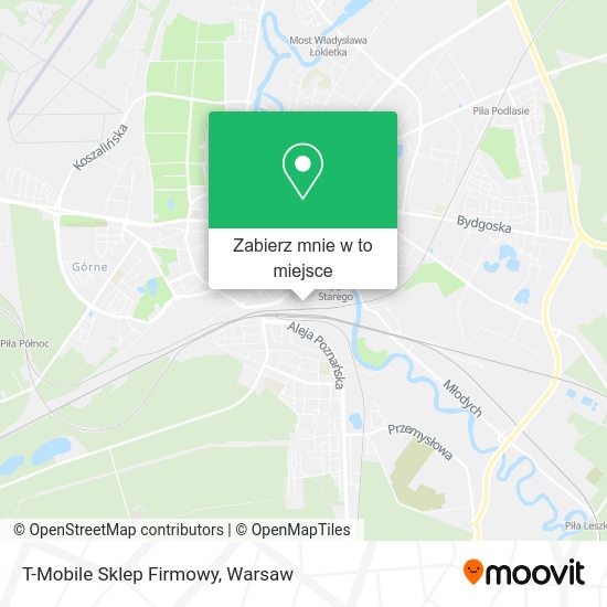 Mapa T-Mobile Sklep Firmowy