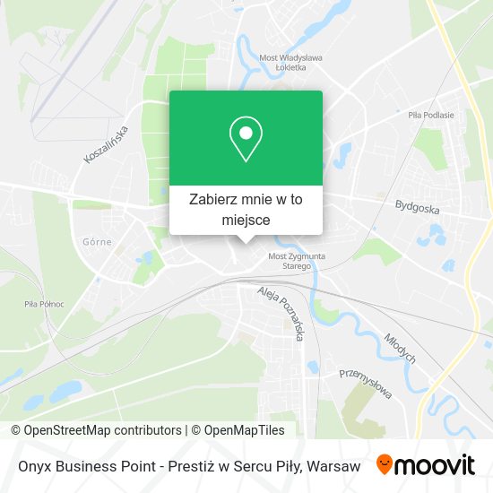 Mapa Onyx Business Point - Prestiż w Sercu Piły