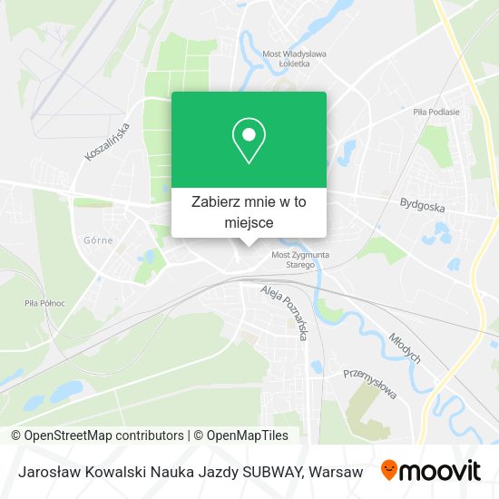 Mapa Jarosław Kowalski Nauka Jazdy SUBWAY