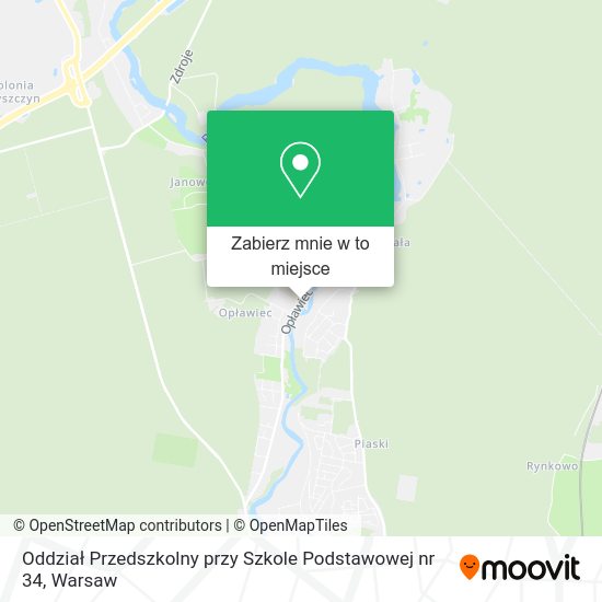 Mapa Oddział Przedszkolny przy Szkole Podstawowej nr 34