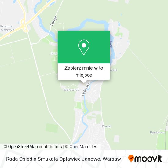 Mapa Rada Osiedla Smukała Opławiec Janowo