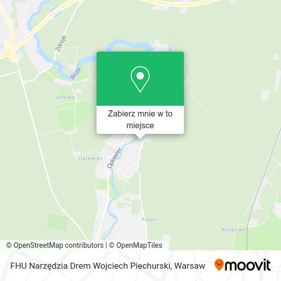 Mapa FHU Narzędzia Drem Wojciech Piechurski