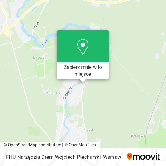 Mapa FHU Narzędzia Drem Wojciech Piechurski