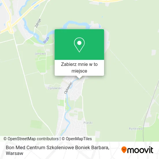 Mapa Bon Med Centrum Szkoleniowe Boniek Barbara