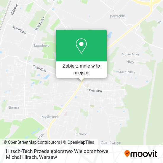 Mapa Hirsch-Tech Przedsiębiorstwo Wielobranżowe Michał Hirsch