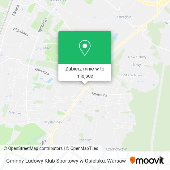 Mapa Gminny Ludowy Klub Sportowy w Osielsku