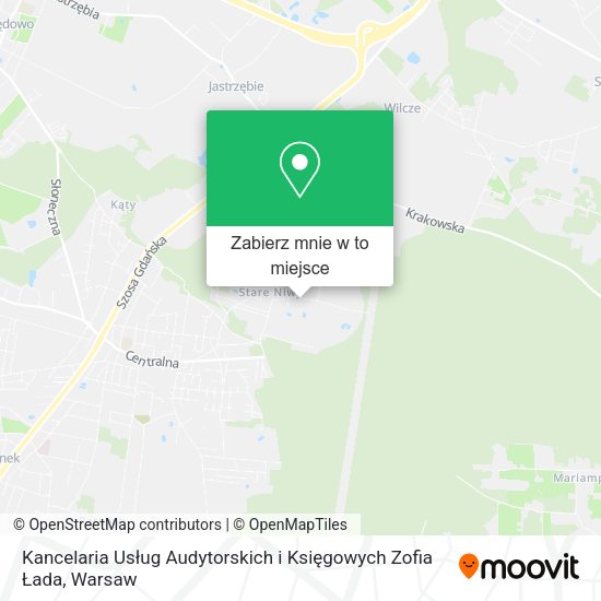 Mapa Kancelaria Usług Audytorskich i Księgowych Zofia Łada