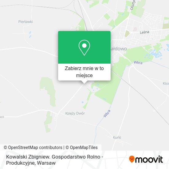 Mapa Kowalski Zbigniew. Gospodarstwo Rolno - Produkcyjne