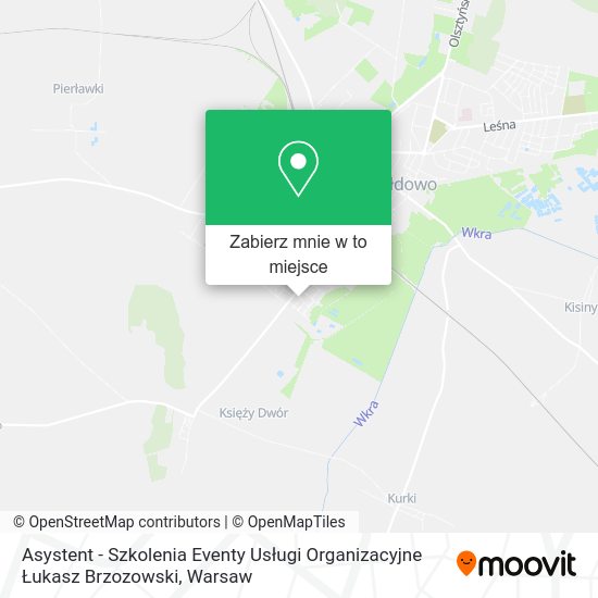 Mapa Asystent - Szkolenia Eventy Usługi Organizacyjne Łukasz Brzozowski