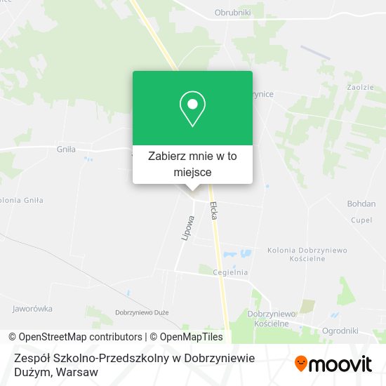 Mapa Zespół Szkolno-Przedszkolny w Dobrzyniewie Dużym