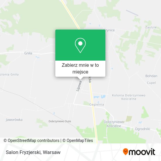 Mapa Salon Fryzjerski