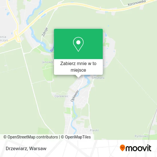 Mapa Drzewiarz
