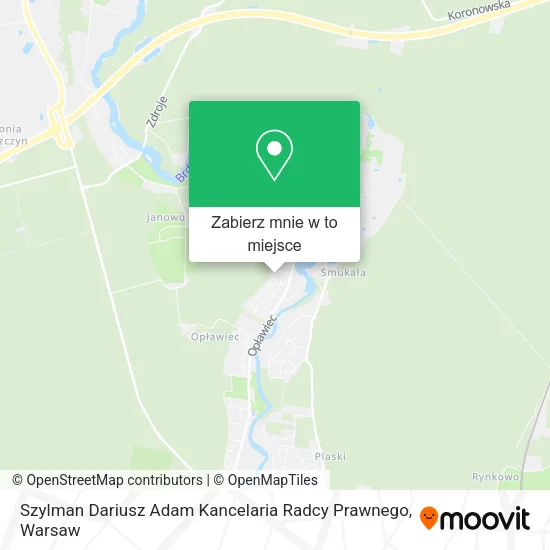 Mapa Szylman Dariusz Adam Kancelaria Radcy Prawnego