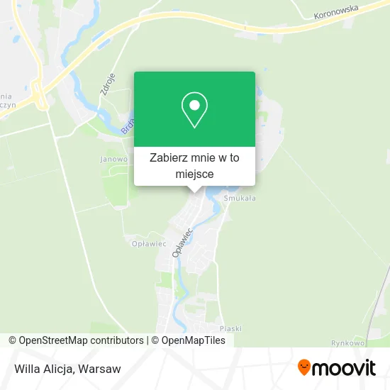 Mapa Willa Alicja