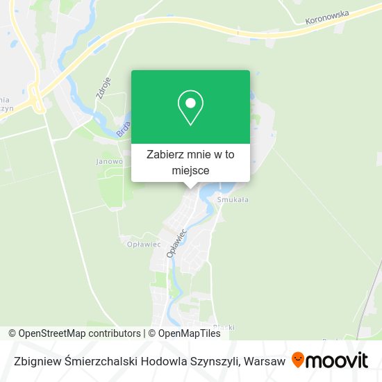 Mapa Zbigniew Śmierzchalski Hodowla Szynszyli