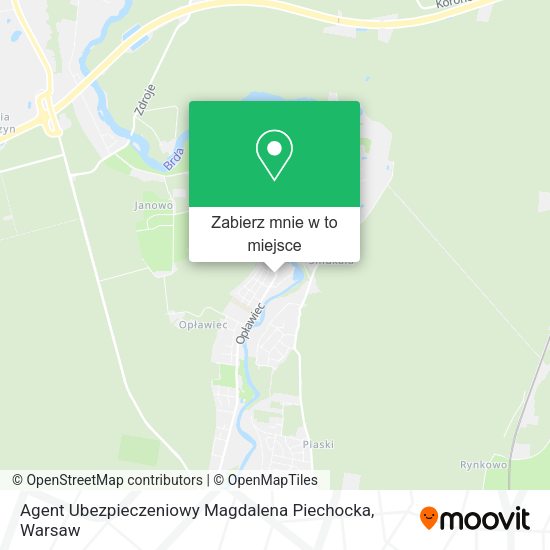 Mapa Agent Ubezpieczeniowy Magdalena Piechocka