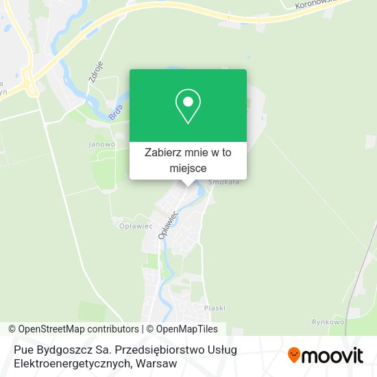 Mapa Pue Bydgoszcz Sa. Przedsiębiorstwo Usług Elektroenergetycznych