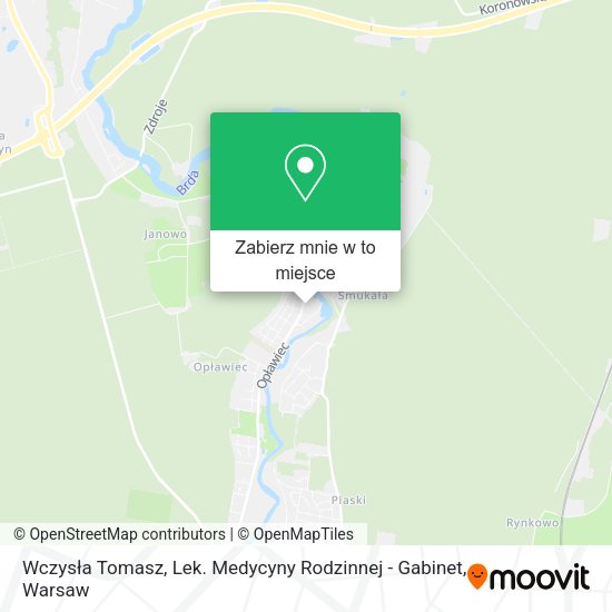 Mapa Wczysła Tomasz, Lek. Medycyny Rodzinnej - Gabinet