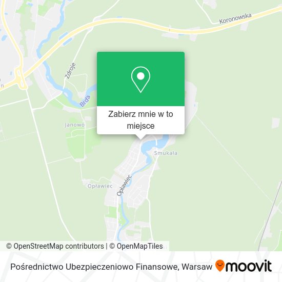 Mapa Pośrednictwo Ubezpieczeniowo Finansowe