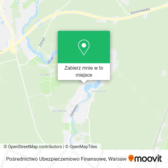 Mapa Pośrednictwo Ubezpieczeniowo Finansowe