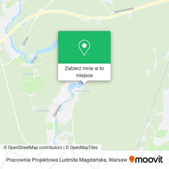 Mapa Pracownia Projektowa Ludmiła Magdańska