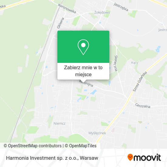 Mapa Harmonia Investment sp. z o.o.