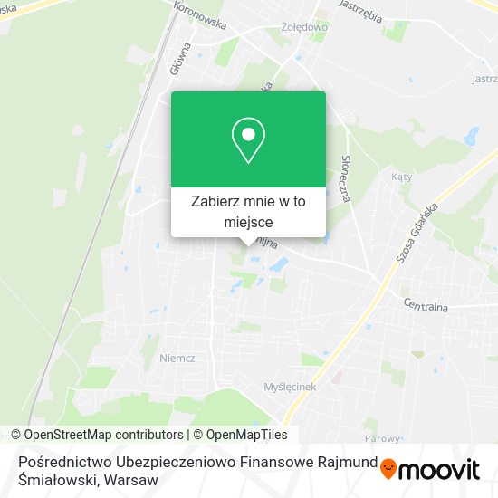 Mapa Pośrednictwo Ubezpieczeniowo Finansowe Rajmund Śmiałowski