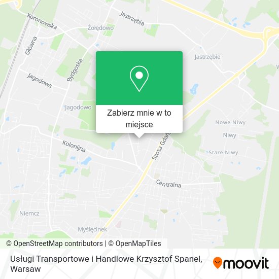 Mapa Usługi Transportowe i Handlowe Krzysztof Spanel