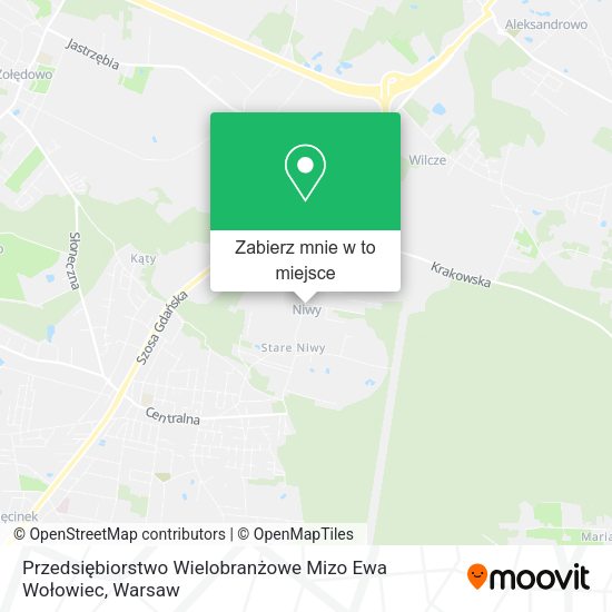 Mapa Przedsiębiorstwo Wielobranżowe Mizo Ewa Wołowiec