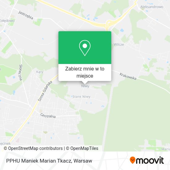 Mapa PPHU Maniek Marian Tkacz