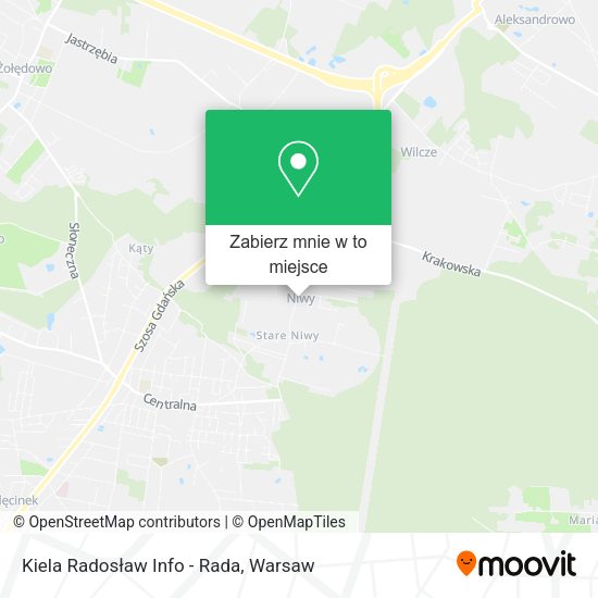 Mapa Kiela Radosław Info - Rada