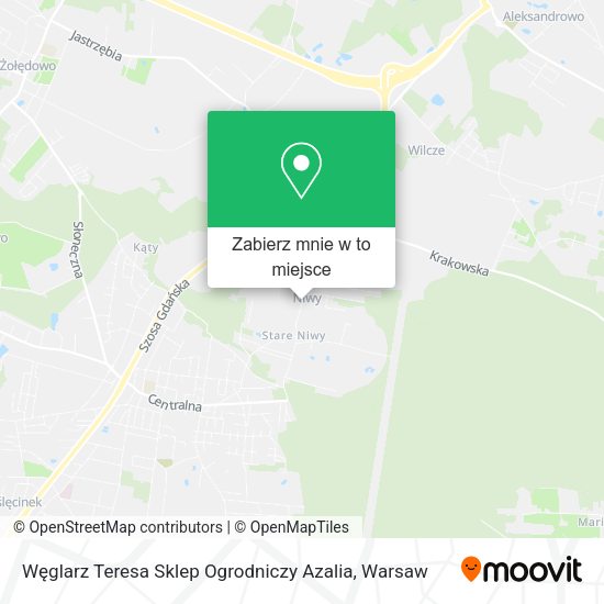 Mapa Węglarz Teresa Sklep Ogrodniczy Azalia