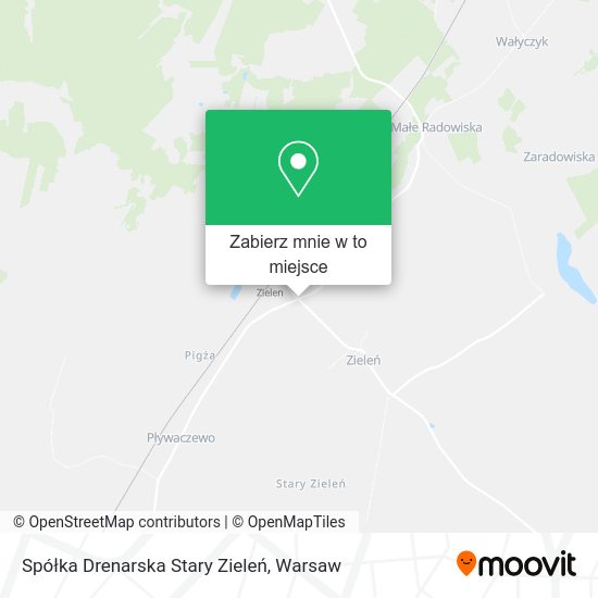 Mapa Spółka Drenarska Stary Zieleń