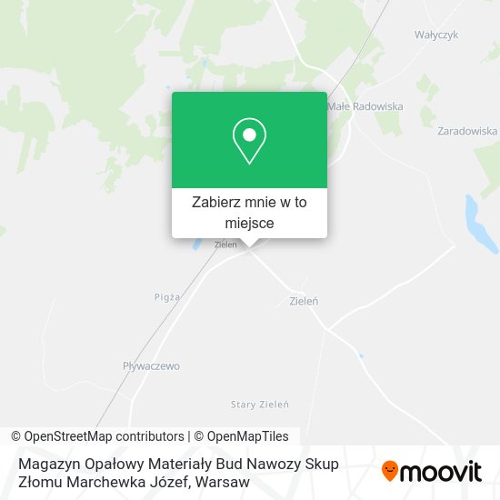 Mapa Magazyn Opałowy Materiały Bud Nawozy Skup Złomu Marchewka Józef