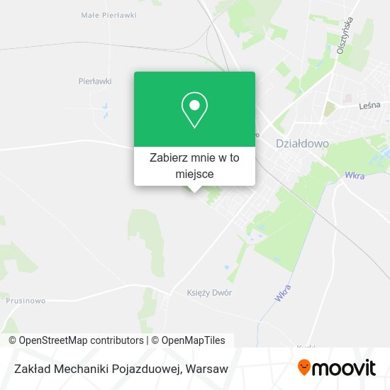 Mapa Zakład Mechaniki Pojazduowej