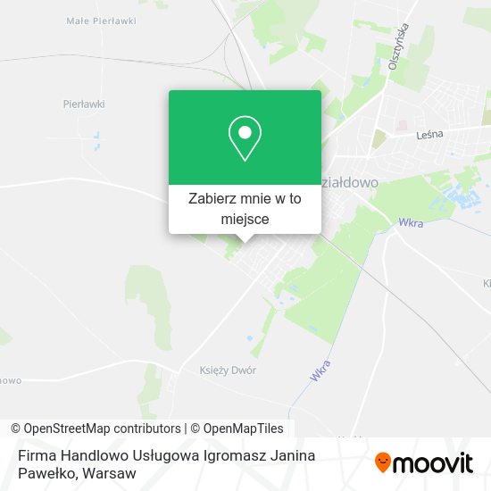 Mapa Firma Handlowo Usługowa Igromasz Janina Pawełko