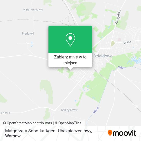 Mapa Małgorzata Sobotka Agent Ubezpieczeniowy