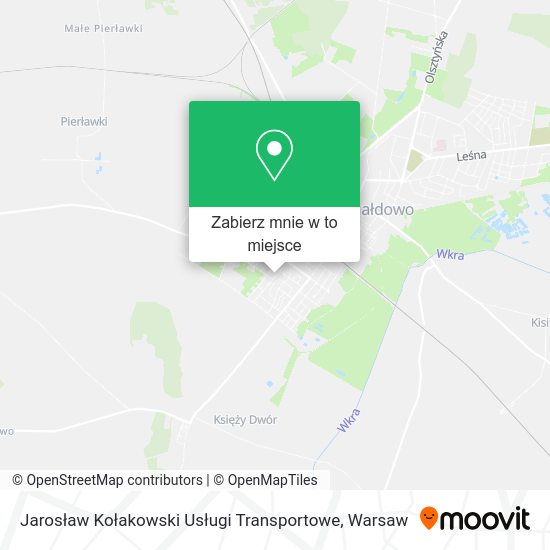 Mapa Jarosław Kołakowski Usługi Transportowe