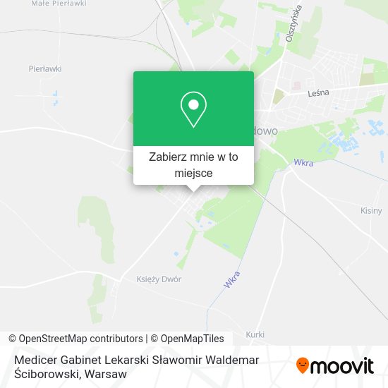 Mapa Medicer Gabinet Lekarski Sławomir Waldemar Ściborowski