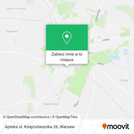 Mapa Apteka ul. Księżodworska 26