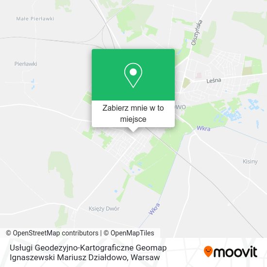Mapa Usługi Geodezyjno-Kartograficzne Geomap Ignaszewski Mariusz Działdowo