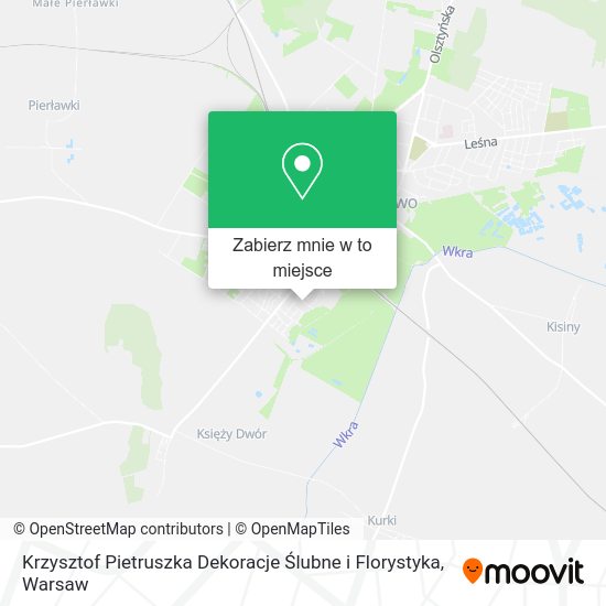 Mapa Krzysztof Pietruszka Dekoracje Ślubne i Florystyka